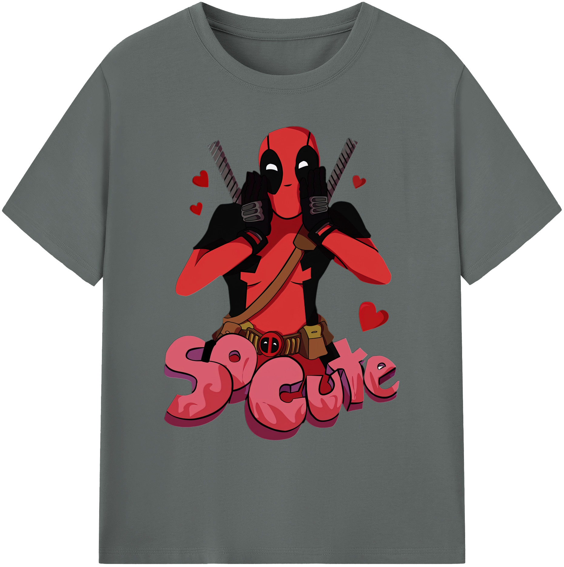 （画像用） Deadpool デッドプール 綿100％ メンズ半袖Tシャツ｜肌触りやわらか＆通気性